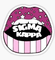pink sk mouth Sticker