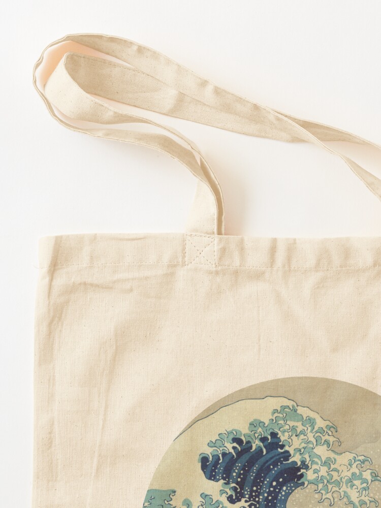 Alternate view of Great Wave off Kanagawa circle Tote Bag