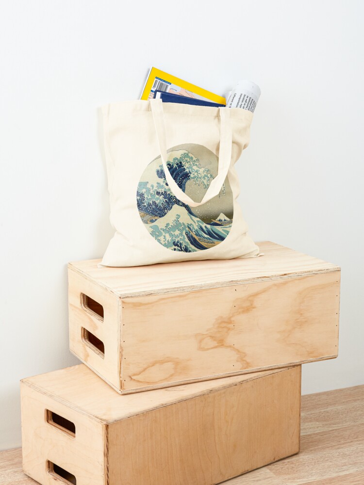 Alternate view of Great Wave off Kanagawa circle Tote Bag
