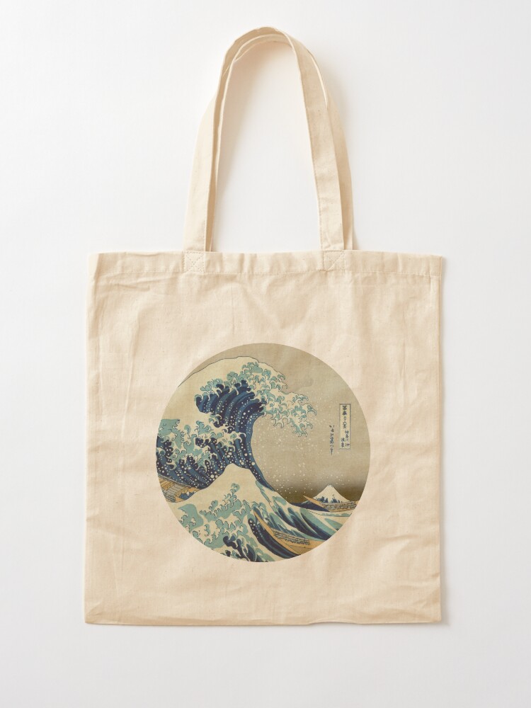 Alternate view of Great Wave off Kanagawa circle Tote Bag