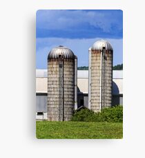 Farm Silos Canvas Print