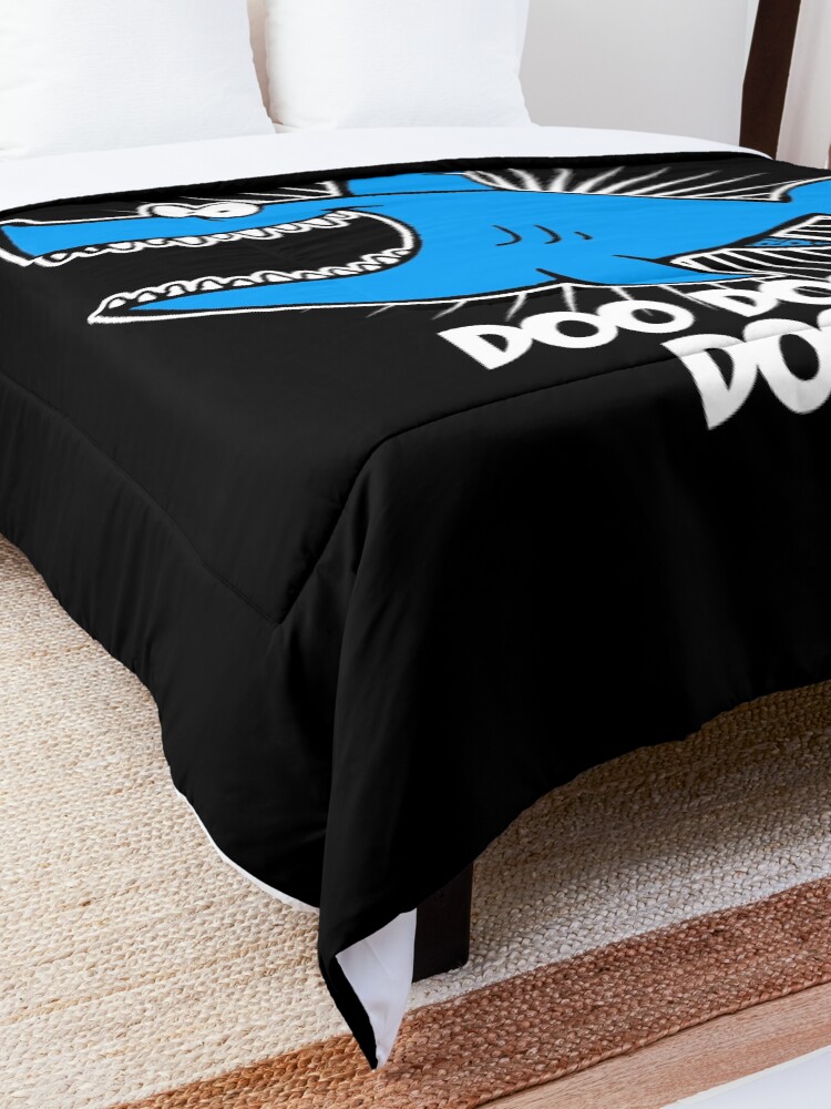 Alternate view of Happy Shark Doo Doo Doo Comforter
