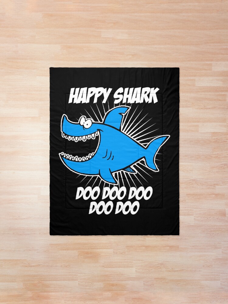 Alternate view of Happy Shark Doo Doo Doo Comforter
