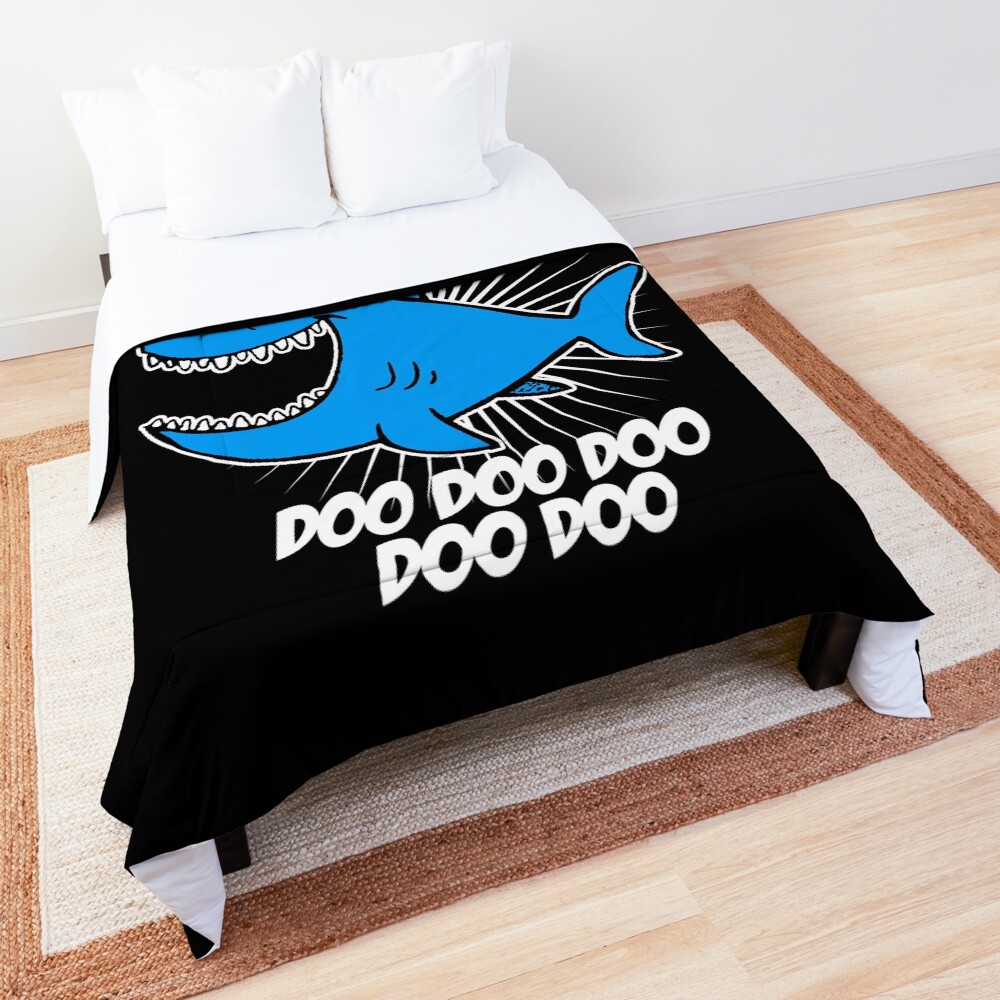 Happy Shark Doo Doo Doo Comforter