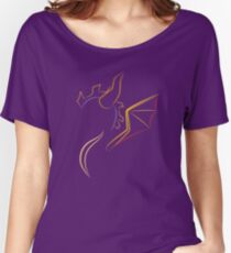 The purple Dragon Women's Relaxed Fit T-Shirt