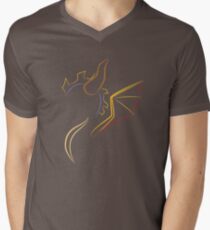 The purple Dragon Men's V-Neck T-Shirt