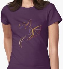 The purple Dragon Women's Fitted T-Shirt