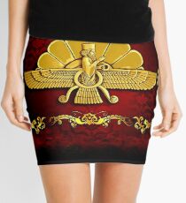 Golden Ahura Mazda Mini Skirt