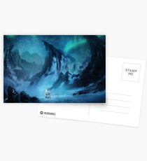 Wolf in a snow landscape Postcards