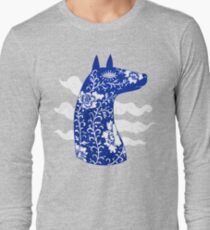 The Water Horse in Blue and White Long Sleeve T-Shirt