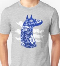 The Water Horse in Blue and White Unisex T-Shirt