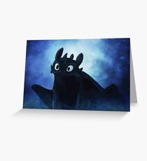 Toothless - painting Greeting Card