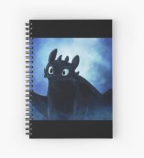 Toothless - painting Spiral Notebook