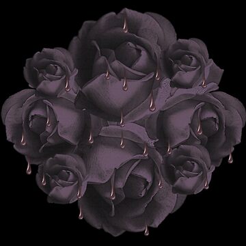 Skull design with a beautiful rose pattern, gothic skull, great gothic gifts  Art Board Print by Kirei-Lily