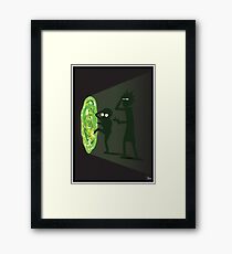 Rick and Morty - Portal Travel Framed Print