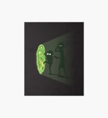 Rick and Morty - Portal Travel Art Board Print