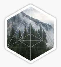 Geometric Forest Sticker