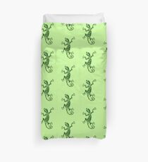 Lizard Tattoo -textured Duvet Cover
