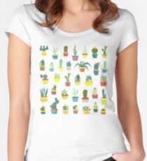Succulents Women's Fitted Scoop T-Shirt