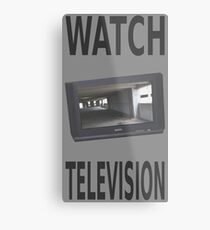 FERNSEHEN Metallbild