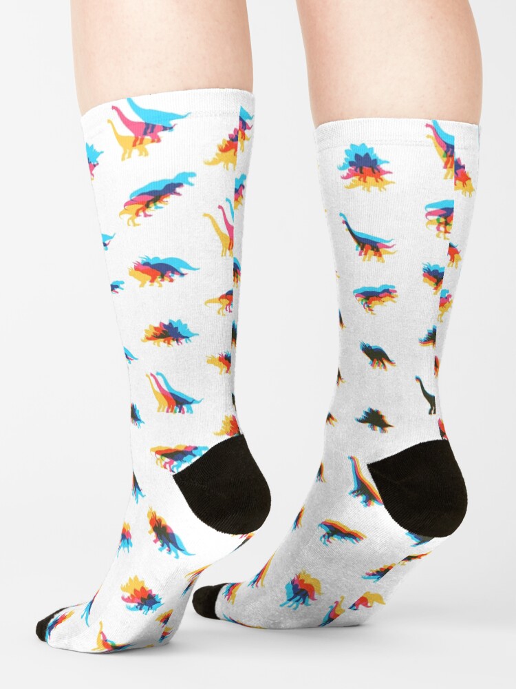 Alternate view of Dinosaur Kaleidoscope Socks