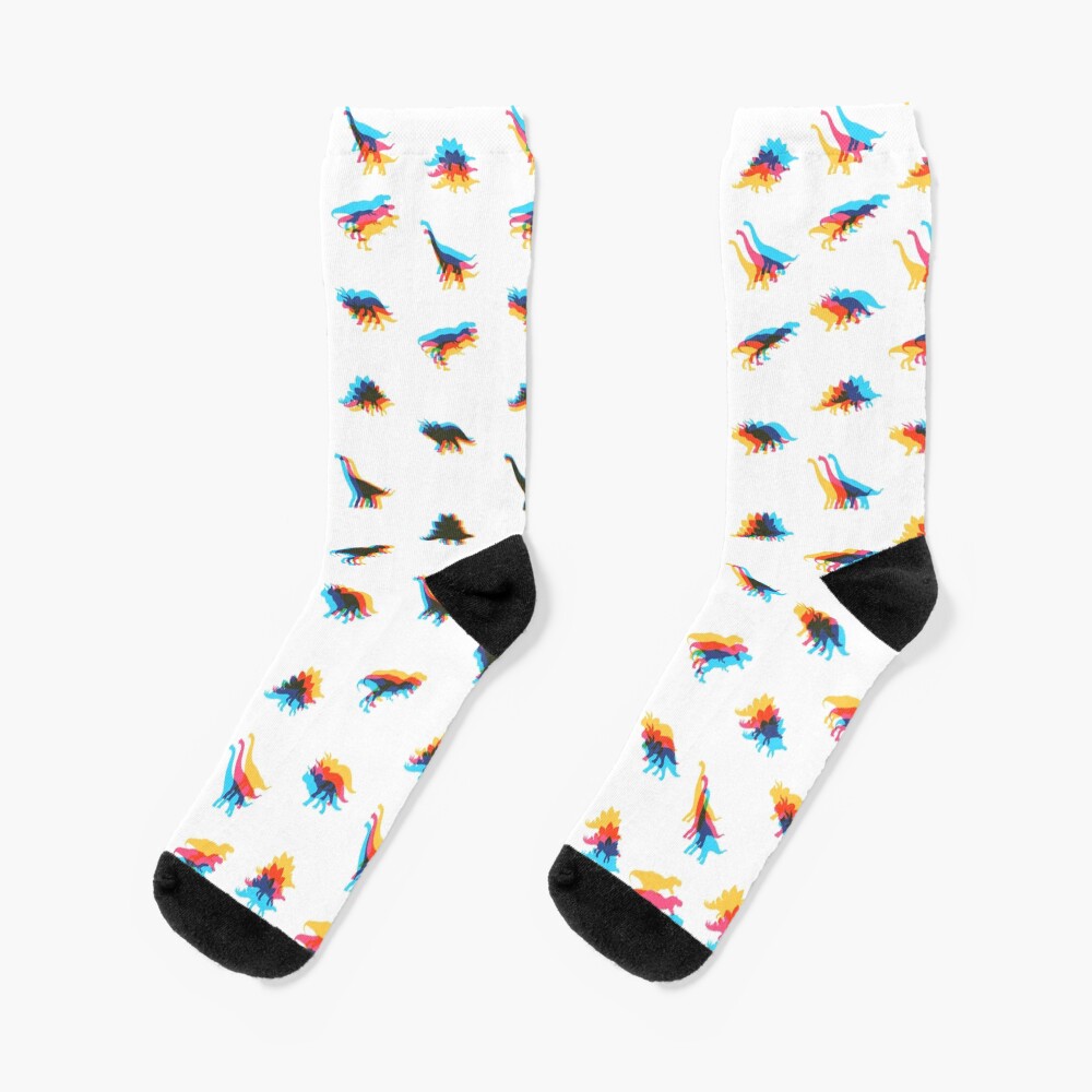 Dinosaur Kaleidoscope Socks