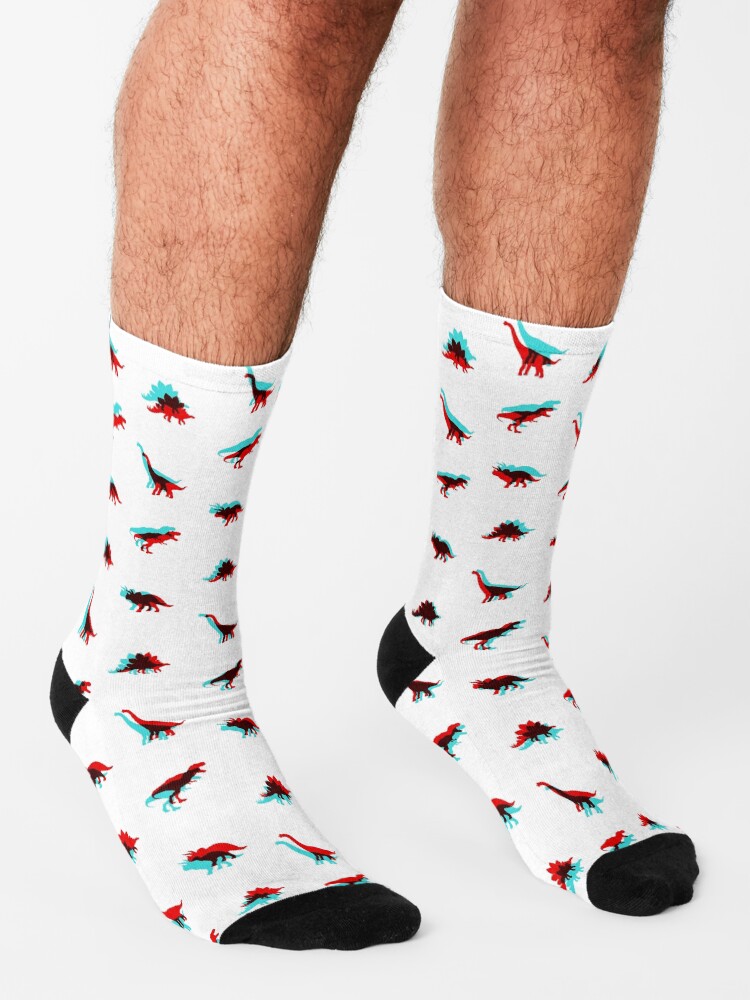 Alternate view of Dinosaur 3D Socks