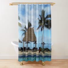 FIJI Islands Fijian Bure Shower Curtain