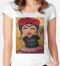 Frida Rocks / Frida Roquera Women's Fitted Scoop T-Shirt