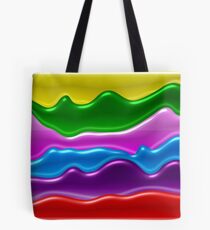 Schönes. Helles, buntes und curvy Grafikdesign Tote Bag