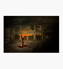 Winter evening Photographic Print