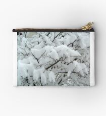 Tiny Branches Covered In Snow Studio Pouch