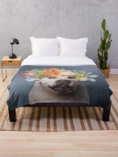 Flower Power, Murdock Throw Blanket