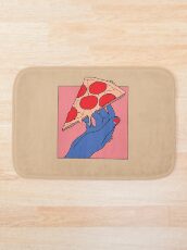 Pizza love Bath Mat