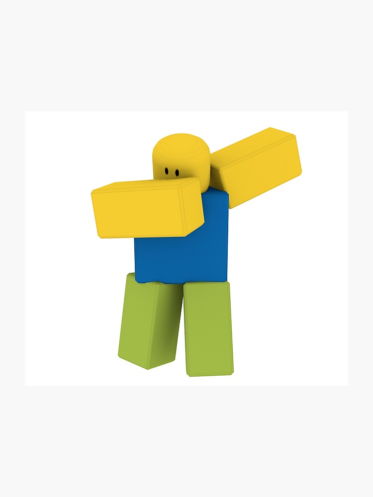 Roblox Dabbing Noob Oof Shirt Photographic Print - oof roblox shirt