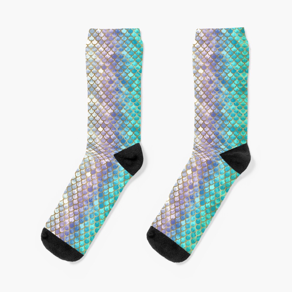 Pretty Mermaid Scales 38 Socks