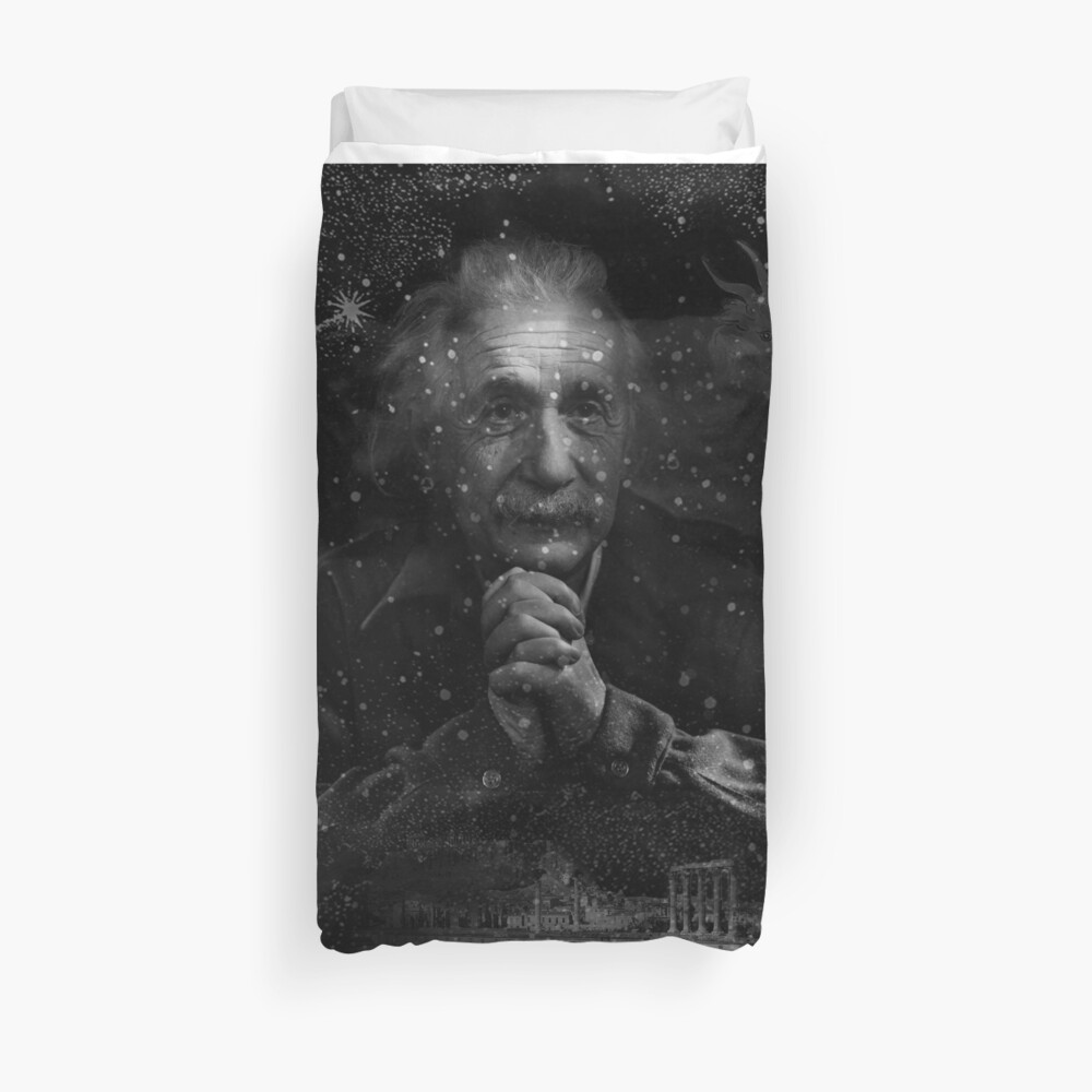 Einstein Capricornus Duvet Cover