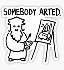 Leonardo Somebody Arted Sticker