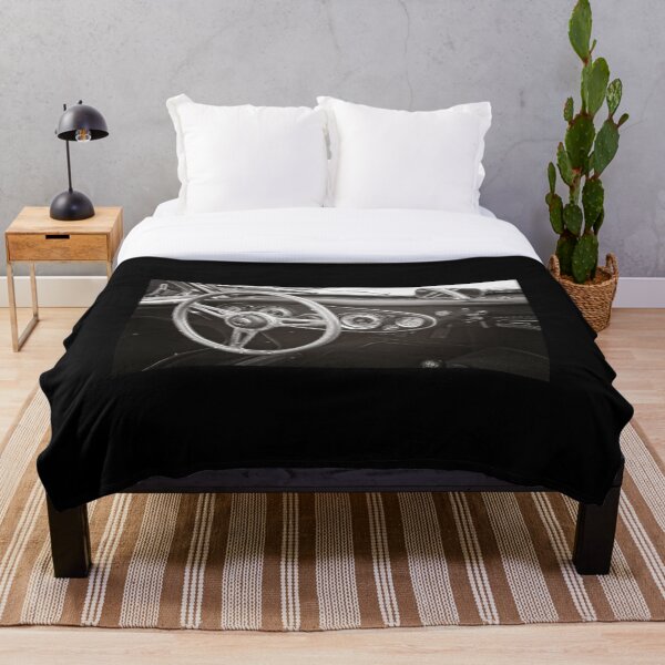 Austin Healey 3000 Classic Sports Car Interior Throw Blanket