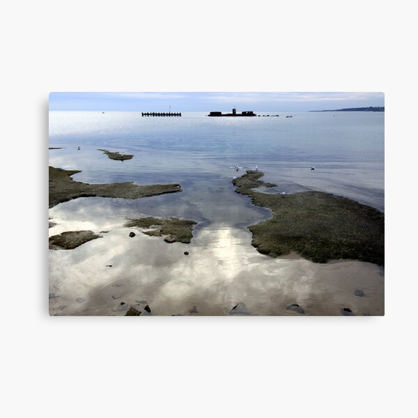 Winter Reflections - Half Moon Bay Canvas Print