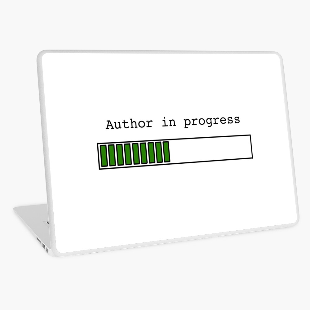 Author in Progress Laptop Skin