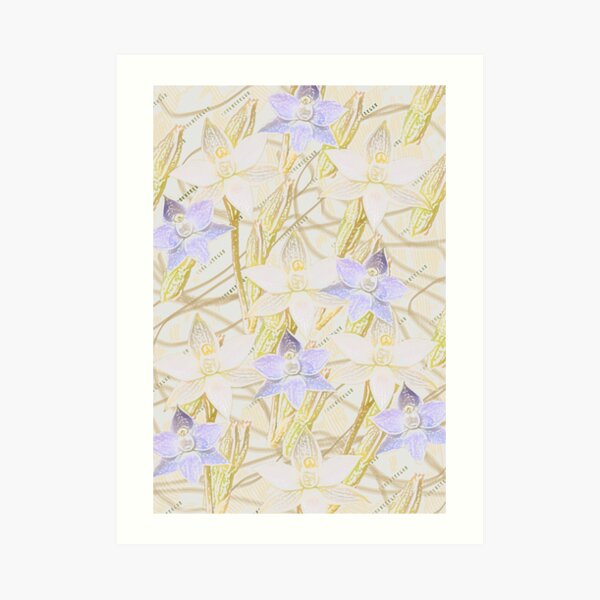 Sun Orchids Art Print