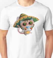 Mexican Dia de Los Muertos Cat Unisex T-Shirt