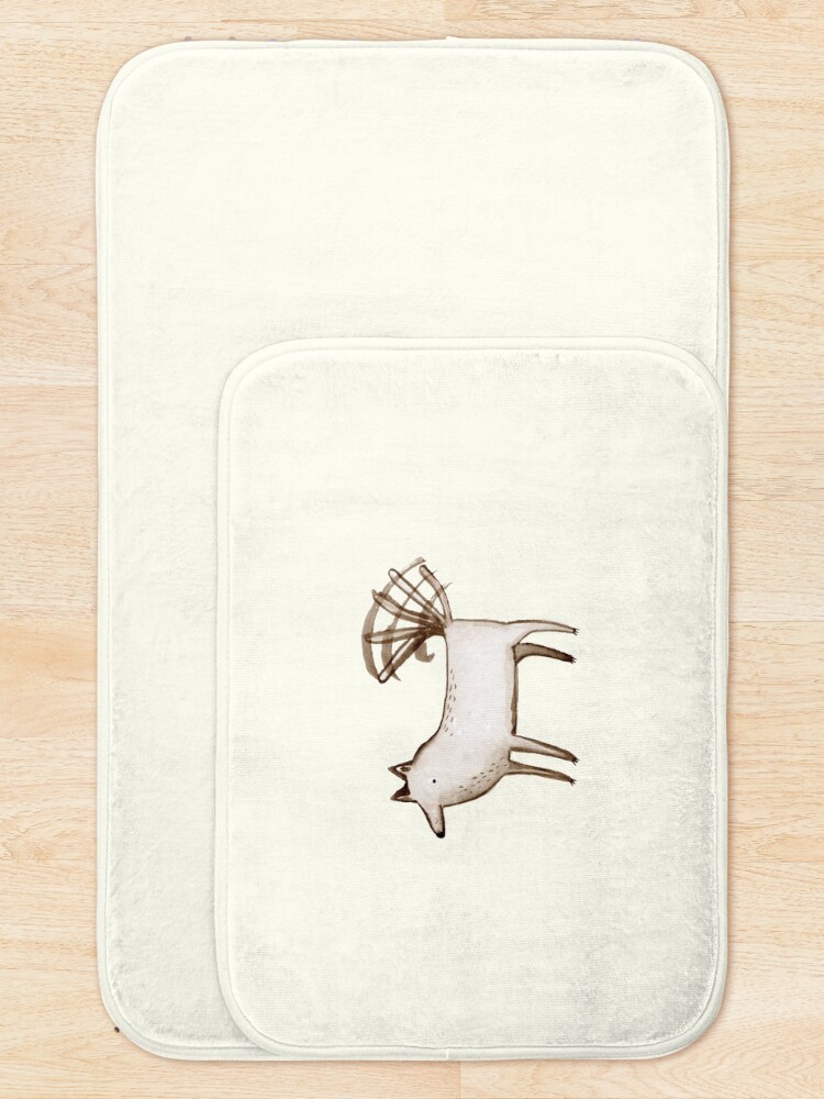 Alternate view of "I'm So Happy" - Dog Bath Mat