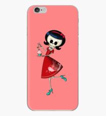 Sweet & Scary Skeleton Pin Up Girl iPhone Case
