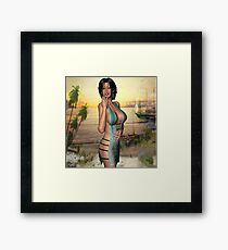 "Let's walk on the beach..." Framed Print