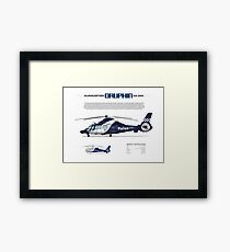 Eurocopter AS.365N3 Dauphin Helicopter - Victoria Police Air Wing Framed Print