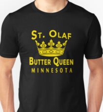 ST OLAF BUTTER QUEEN WITH CROWN Unisex T-Shirt