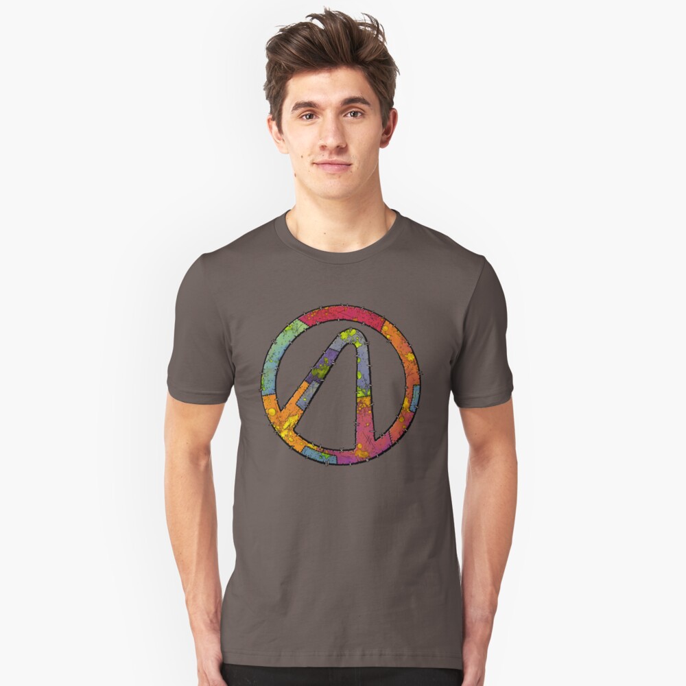 Vault Symbol Stitched Varkid - Borderlands Slim Fit T-Shirt