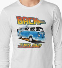 Back to the Island Lost And Back to the Future Spoof Long Sleeve T-Shirt